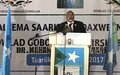 Hadalkii Ergeyga Gaarka ah ee Xoghayaha Guud ee Qaramada Midoobay u qaabilsan Soomaaliya Michael Keating oo ka qeyb galay caleema saarka Madaxweynaha Hirshabelle Maxamed Cabdi Waare