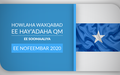 Howlaha waxqabad ee hay'adaha QM ee Soomaaliya ee Nofeembar 2020