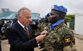 Battalion of Ugandan UN soldiers in Somalia feted for distinguished service